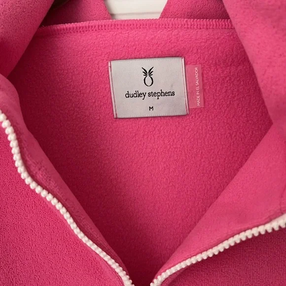 Dudley Stephens Dunning Pullover in Terry Fleece (Bubble Gum Pink) - Picture 3 of 4
